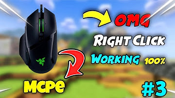 Minecraft Mouse Right Click 100% Working Fix 🔥 | Part 3 | MCPE