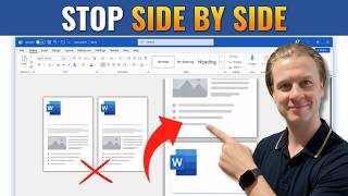 How to Stop MS Word Pages from Opening Side by Side