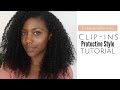 The BEST Clip Ins Protective Style - Prep + ACV Rinse | Natural Hair