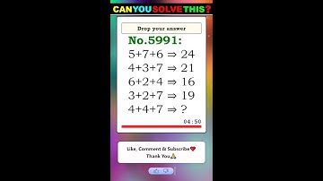 Math Quiz 🔴Can You Solve This ? #iqmath #mathchallenge