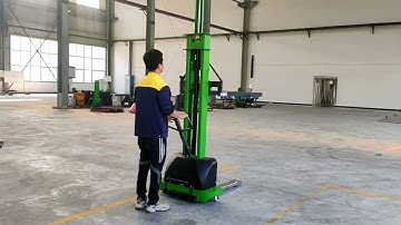 semi electric self-loading stacker 1ton