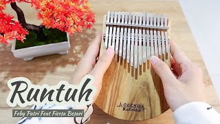 Runtuh - Feby Putri Ft. Fiersa Besari Kalimba Cover With Number Tabs