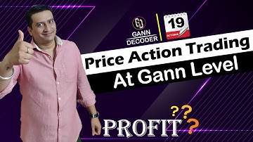Live  Intraday Trading I Price Action At Static Gann Level I Gann Trading Strategy I Gann Dates I