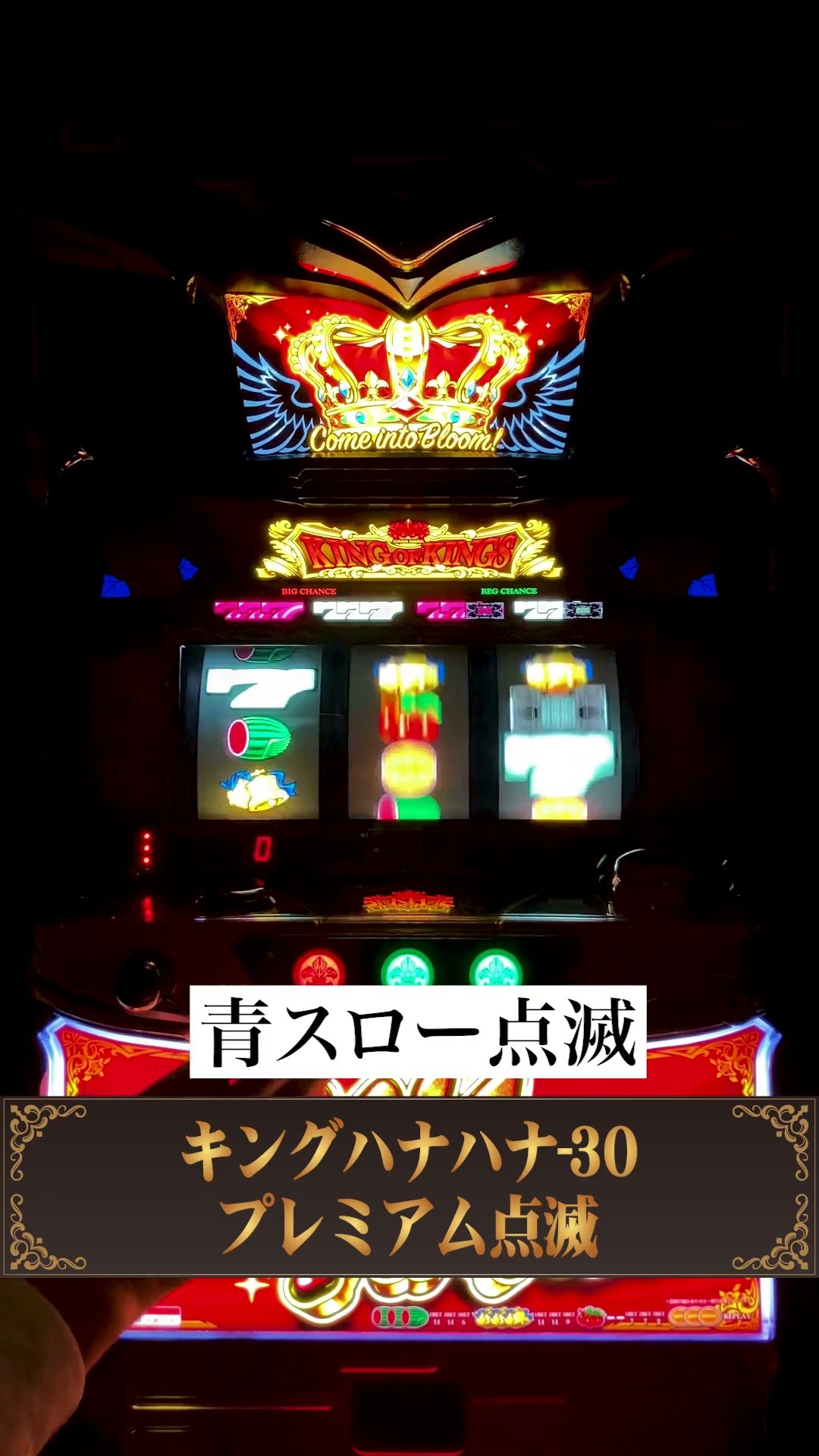 ハナハナプロフ必読　③　３玉or４玉入り×２箱！ プレミアム演出46連続投稿！「青スロー点滅」#34 │【キング