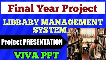 Library management system |Final Year Project presentation|Library management system project in java