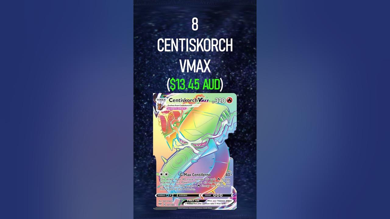 Top 10 Most Expensive Pokémon Cards In Darkness Ablaze! shorts YouTube