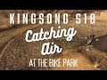 Kingsong S18 - Dirt jumping suspension electric unicycle at the BMX bike park - Best suspension EUC?