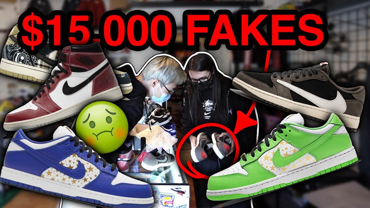 A Customer Brought in Over $15,000 Worth of FAKE Sneakers! - YouTube