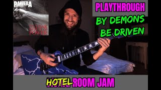 PANTERA - BY DEMONS BE DRIVEN 😈 Living Room Jam (on the road) 🔥 live playthrough by ATTILA VOROS