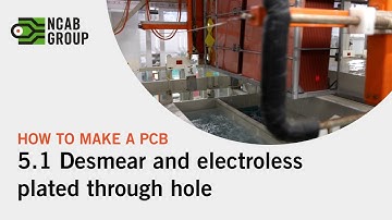 Desmear and electroless plated through hole | How to make a PCB step 5.1