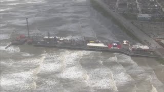 Tropical Storm Arthur hits the Texas Coast