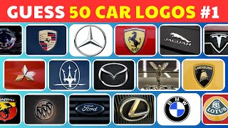 Guess 50 Car Logos In 3 Seconds #1 | 50 Car Logos | Logo Quiz 2024