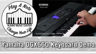 Yamaha Dgx660 Portable Digital Piano Arranger Demo