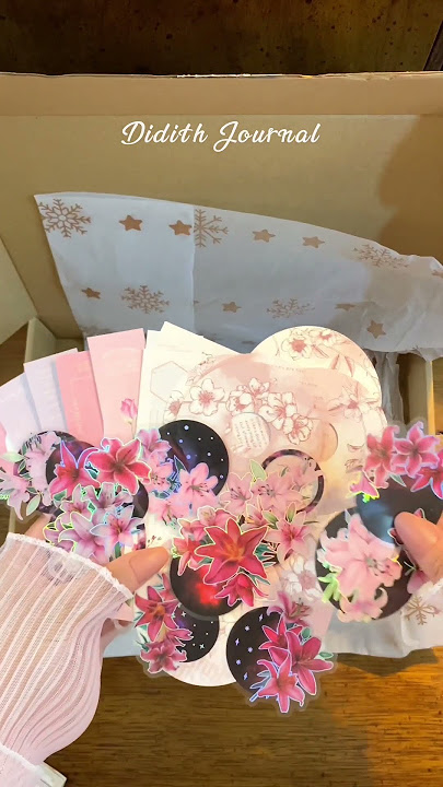 ASMR Aesthetic Unboxing 🌺🦋 Beautiful Washi & Pet Tape Set from @fayware  #asmr #shorts #unboxing 