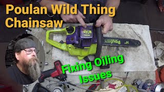 Poulan Wild Thing Chainsaw Oil Pump Repair