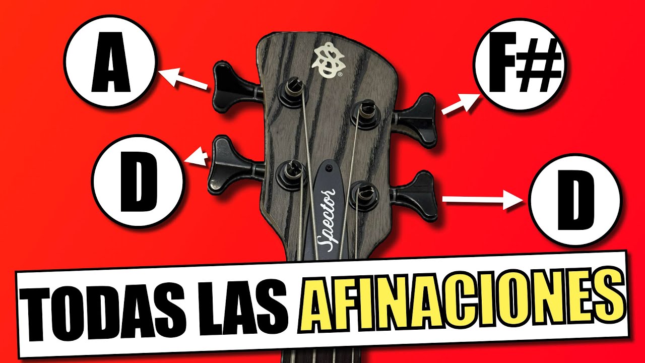 🎸 Todas las Afinaciones para Bajo Eléctrico (de EADG a Drop D y más)