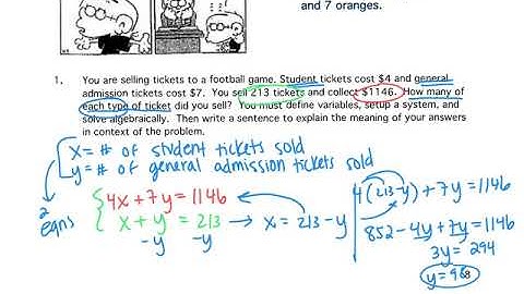 3.2: Solving Systems of Equations Algebraically (PART 2)