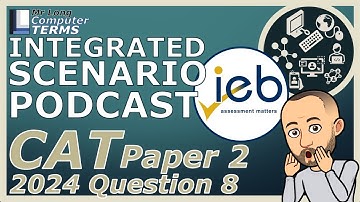 CAT | Integrated Scenario | Grade 12 | IEB Paper 2 2024 | Question 8 | Computer Terms Podcast