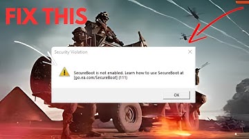 How To Fix "Secure Boot is not enabled” Error in Battlefield 6 PC