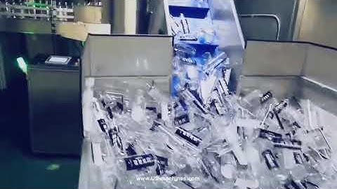 Automatic empty bottle unscrambling sorting feeding machine bottle sorter tank