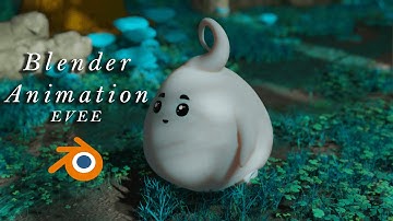 Blender character modelling and animation of an imaginary creature(Fluffy) #Evee #animation
