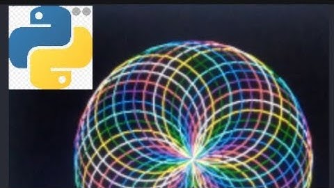 Python  Turtle - Circle Spirograph easy for beginner