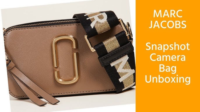 Unboxing & Review Marc Jacobs Logo Strap Snapshot Small Camera Bag  #marcjacobs #snapshotbag 