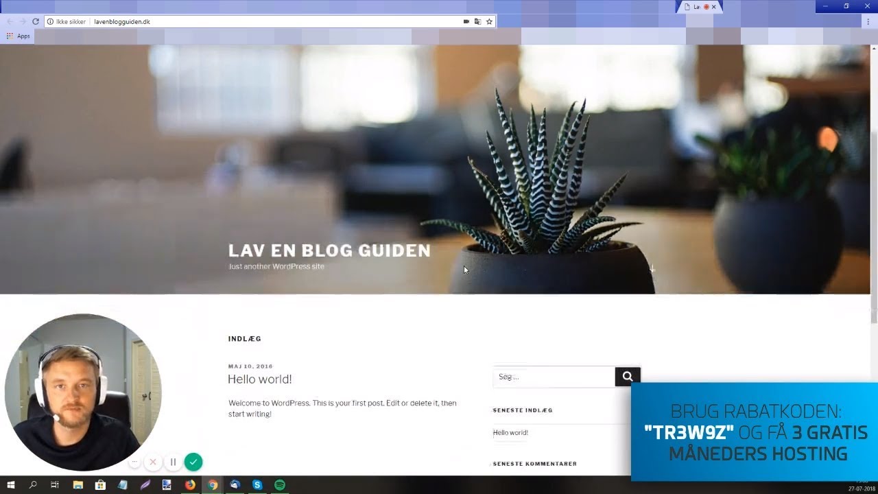 Lav en blog video guide (20 min) med Kristian Ole Rørbye