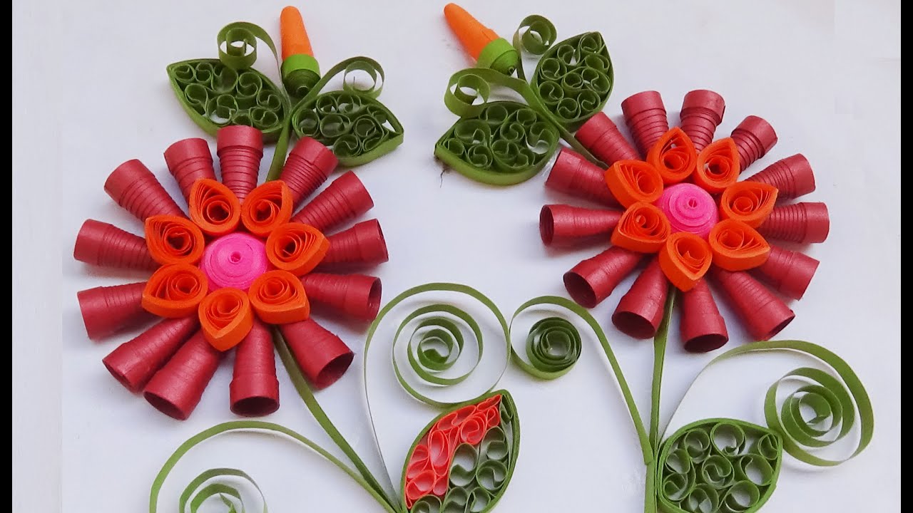 Quilling Happy New Year in 2016 greeting cards YouTube