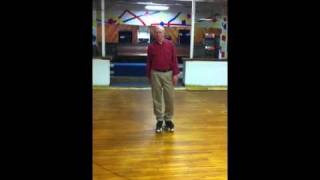 Intro to a One-foot spin on Roller Skates