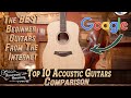 Top 10 beginner guitars to buy 2023  under 600  mass acoustic guitar comparison