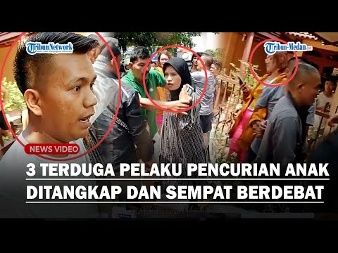 GEGER 3 Penculik Anak Ditangkap Warga di Perumnas Simalingkar, Warga Geram Nyaris Massa Pelaku!