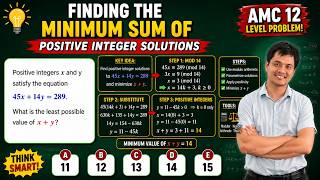 Problem 5. Finding the Minimum Sum of Positive Integer Solutions. AMC 12B Practice 2025