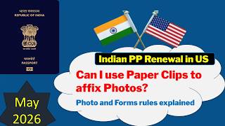 Can I Use Paper Clips for Passport Photos? Indian Passport Renewal USA via VFS