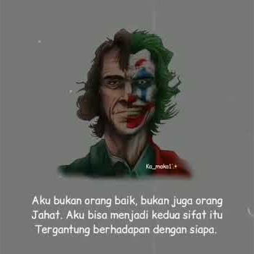 Aku bukan orang baik bukan orang jahat juga