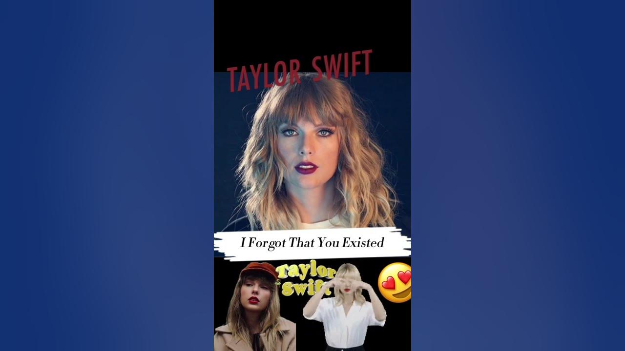 Taylor Swift - I Forgot That You Existed