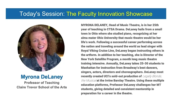 The Faculty Innovation Showcase: Myrona DeLaney