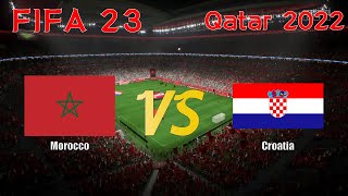 FIFA 23 | Qatar World Cup 2022 | Group F | Simulation | Morocco vs Croatia | Full Match qatar2022