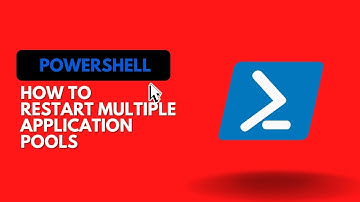 HOW TO RESTART MULTIPLE  APPLICATION POOLS #powershellscript #powershelltraining