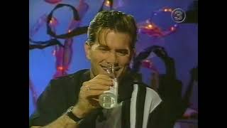 CHRIS ISAAK - on swedish TV show "Adam" (TV3) - 1996 - interview & Somebody's Cryin - Adam Alsing