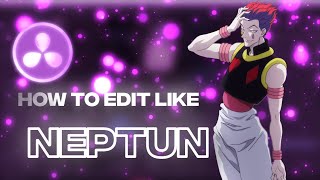 Davinci Resolve tutorial ] How to Edit like Neptun (glitches, transitions and glow effects)