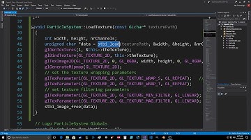 OpenGL   Particle System   Classes   Adding LoadTexture Function to the Base Class   Visual Studio 2