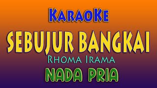 SEBUJUR BANGKAI - KARAOKE RHOMA IRAMA  ( NADA PRIA )