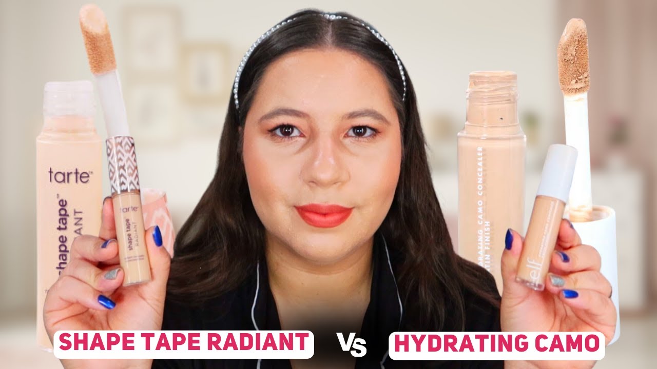 EPIC BATTLE OF THE CONCEALERS Tarte Shape Tape Radiant vs. Elf