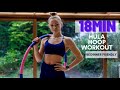 18min hula hoop workout  beginner friendly  with music  no talking