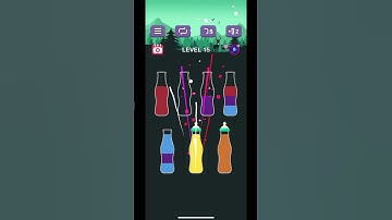 Water Sort Puzzle- Level 15 #games #gaming #iqquiz #gameplay #level #watersortpuzzle #solution