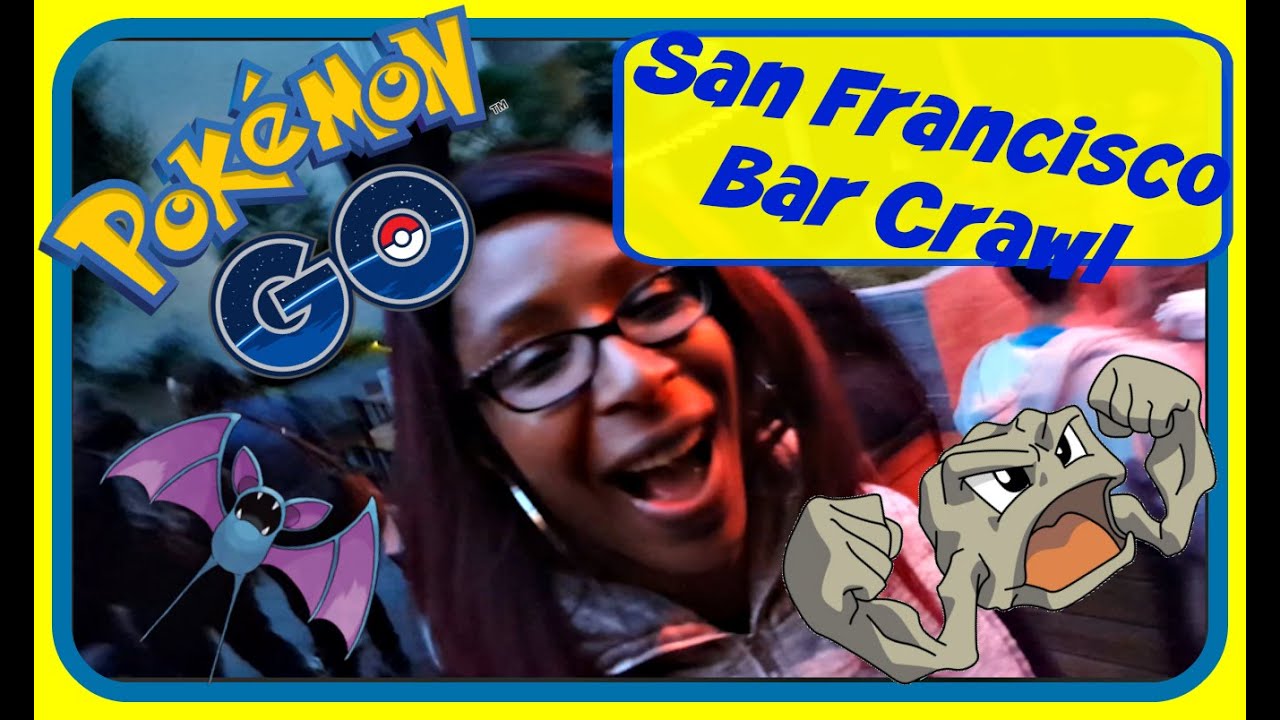 Pokemon Go San Francisco Union Square Bar Crawl (Live Gaming) GamePlay