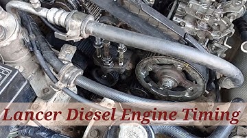 Mitsubishi Lancer Timing Marks and Timing belt change, starting problem, Engine overheating problem.