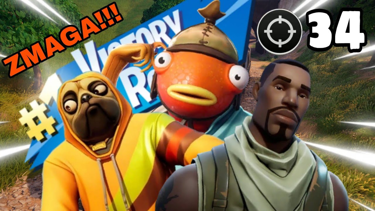 Trio zmaga z Žigatom z 34 killi / Fortnite battle royale [SLO]