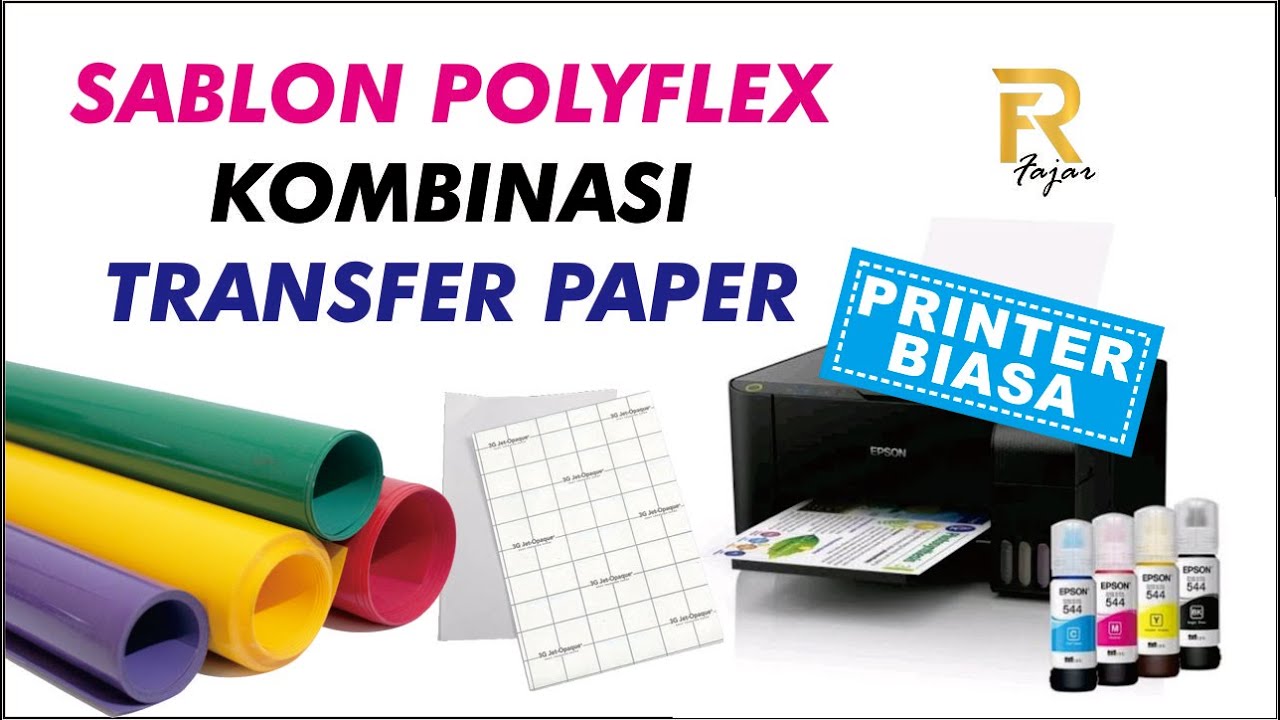 SABLON POLYFLEX KOMBINASI TRANSFER PAPER - YouTube